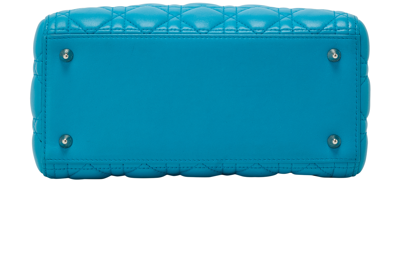 Lady Dior Medium, &pound;1,700, Handbags, Blue, Leather, Top view